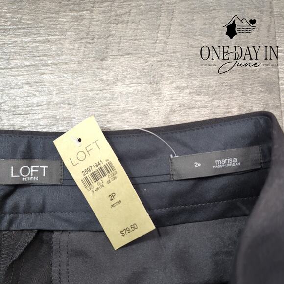 Loft Petite Marisa Crop Pants Size 2P - Picture 2 of 6